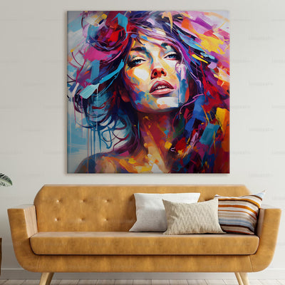 Modern Art Large Canvas Paintings. Framed Digital Reprints of Famous and Vibrant Artwork