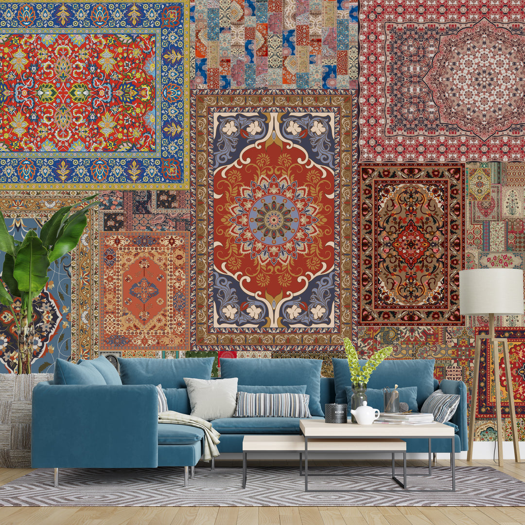 The Royal Weave – Heritage Rug Collage Wallpaper. (PATCH002)