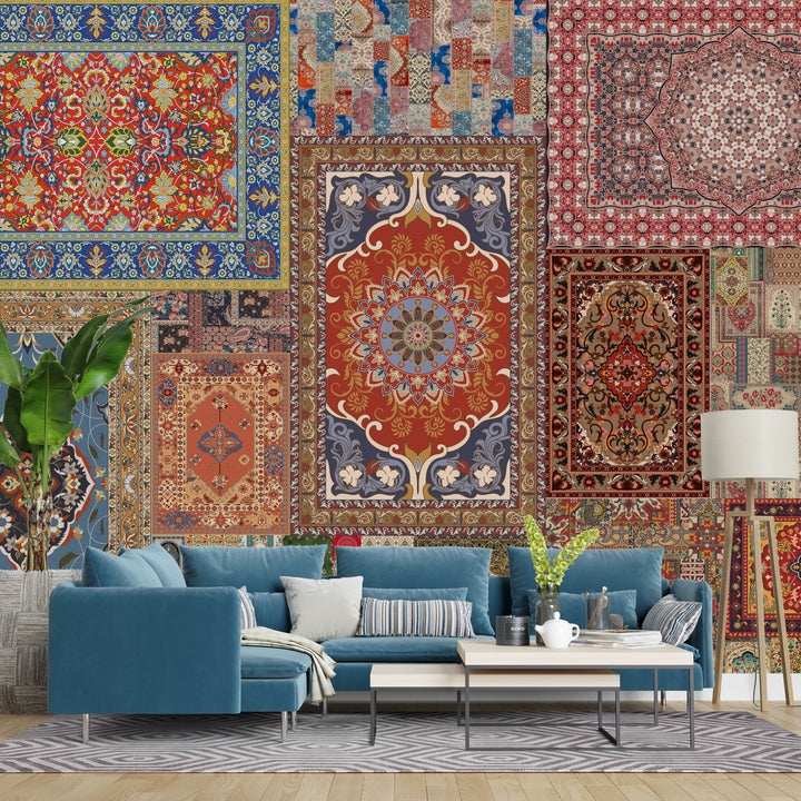 The Royal Weave – Heritage Rug Collage Wallpaper. (PATCH002)
