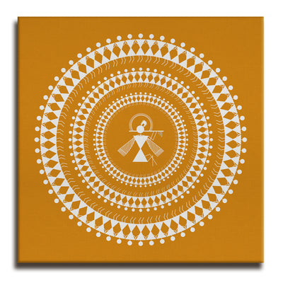 Indian Ethnic Warli Canvas Painting For Home and Hotels Wall Decoration