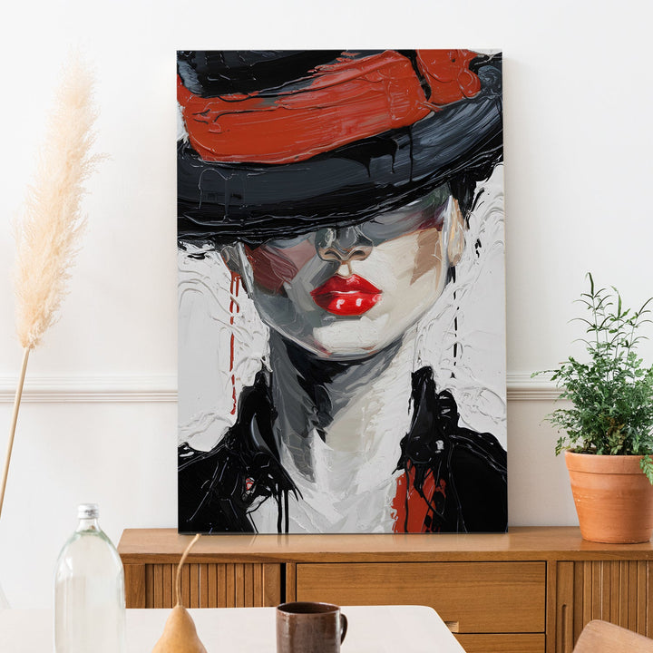 Veiled in Mystery Wall Art Painting, HD Canvas Print, Framed, Ready to Hang. (ABMWA99)