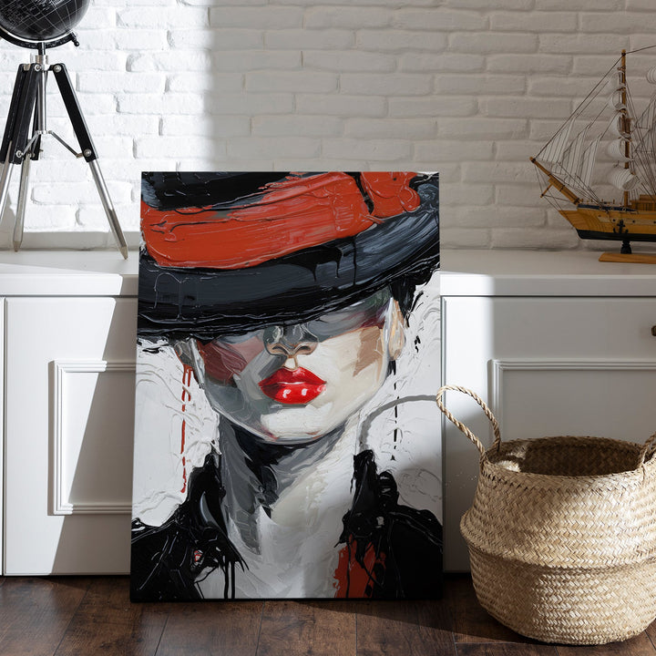 Veiled in Mystery Wall Art Painting, HD Canvas Print, Framed, Ready to Hang. (ABMWA99)