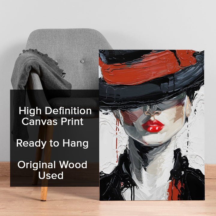 Veiled in Mystery Wall Art Painting, HD Canvas Print, Framed, Ready to Hang. (ABMWA99)