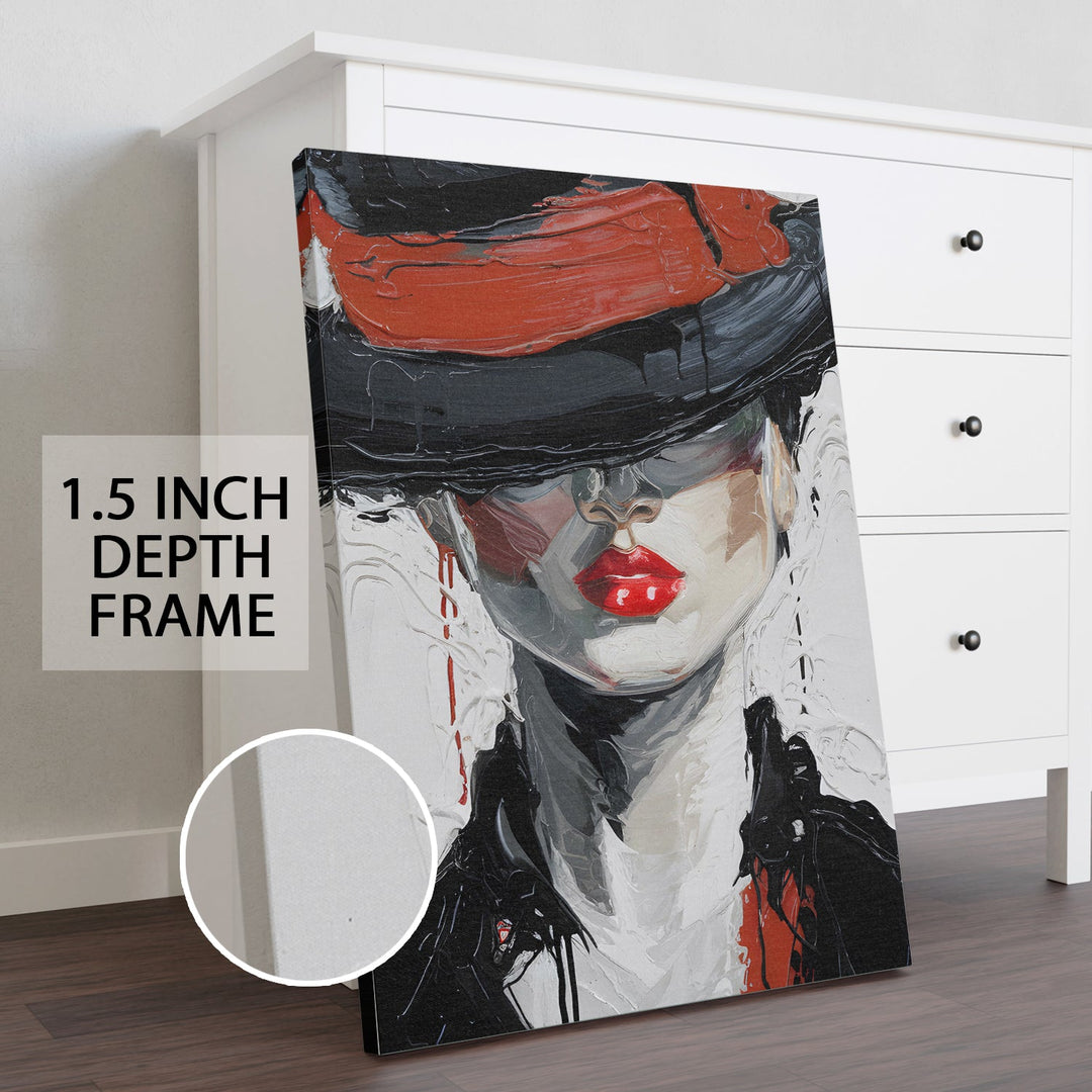 Veiled in Mystery Wall Art Painting, HD Canvas Print, Framed, Ready to Hang. (ABMWA99)