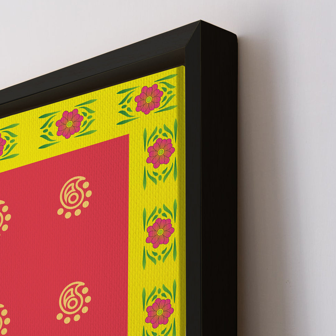 Shreenathji Pichwai Wall Art | HD Canvas Print | Ready to Hang | Wall Art for Temple, living room, Hallway | Size: 36 inch X 48 inch (SHNAWA05)