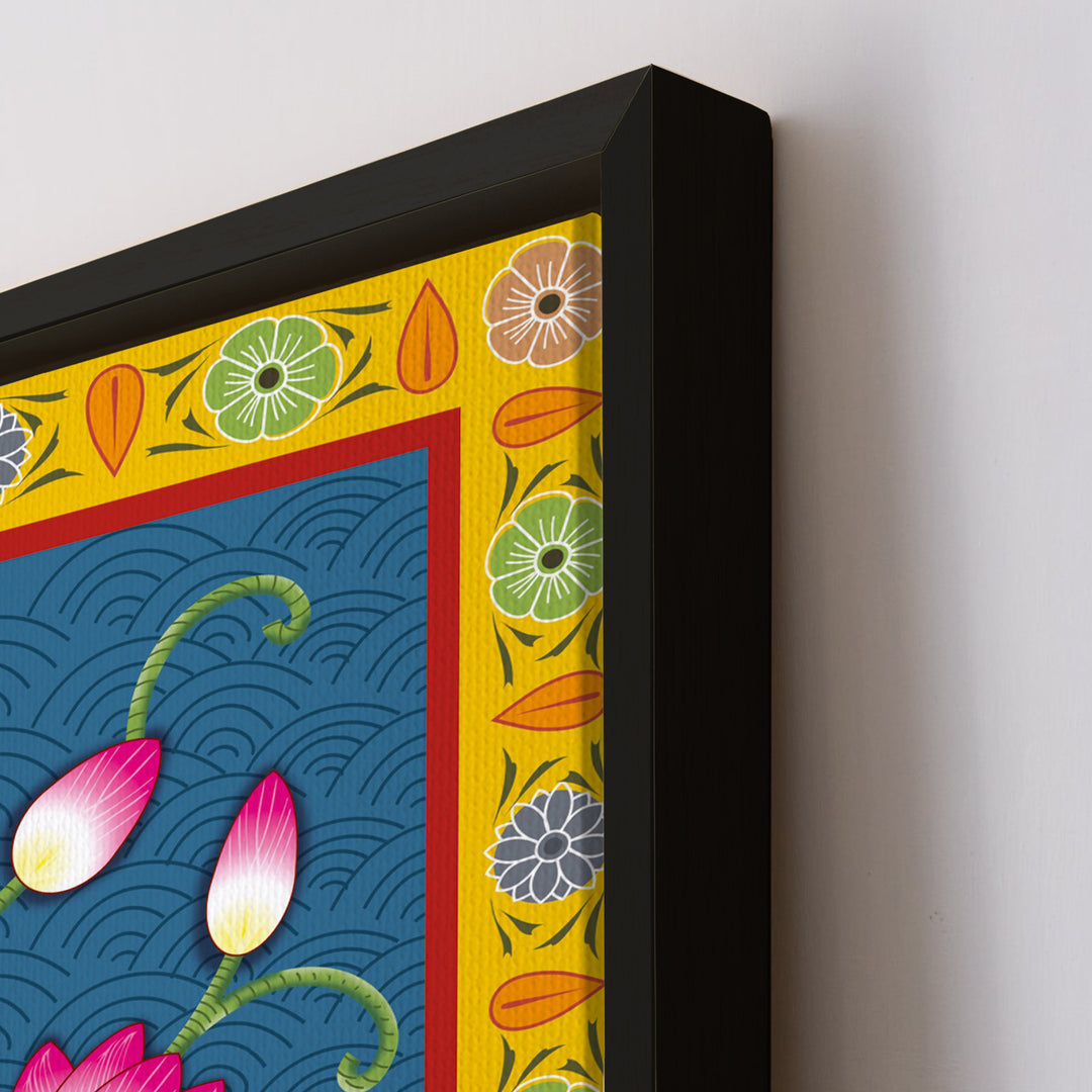 Shreenathji Pichwai Wall Art | HD Canvas Print | Ready to Hang | Wall Art for Temple, living room, Hallway | Size: 36 inch X 48 inch (SHNAWA03)