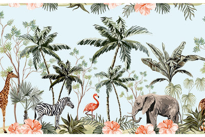 Jungle Safari  Wallpaper Mural  for Children