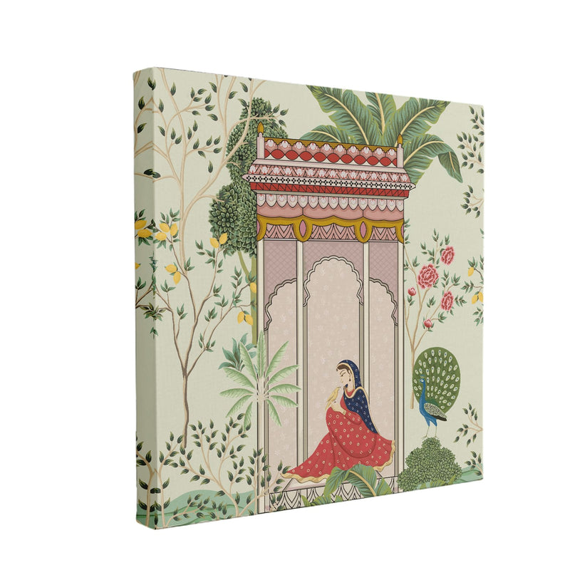 Traditional Mughal queen Canvas Painting