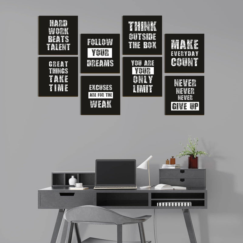 Motivational Framed Poster for Study Room and Office 