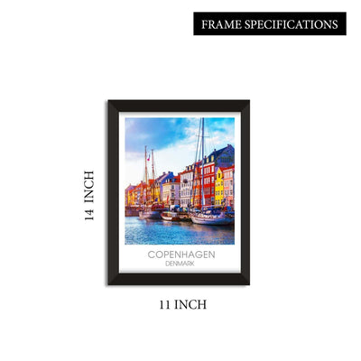Travel Wall Decor Poster Framed Paintings for Living Room and Office 