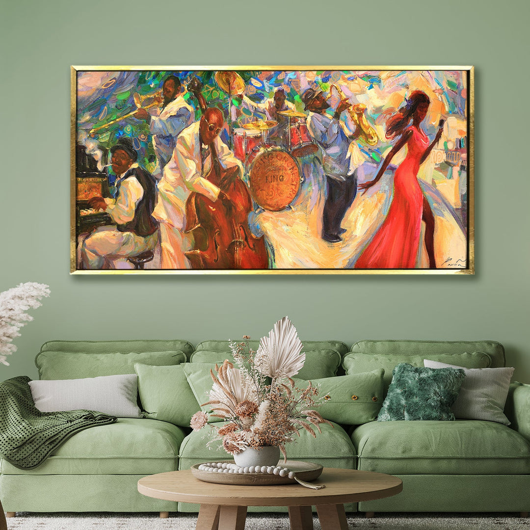 Abstract Modern Art Large Canvas Paintings. Framed Digital Reprints of Famous and Vibrant Artwork (MAWA03)