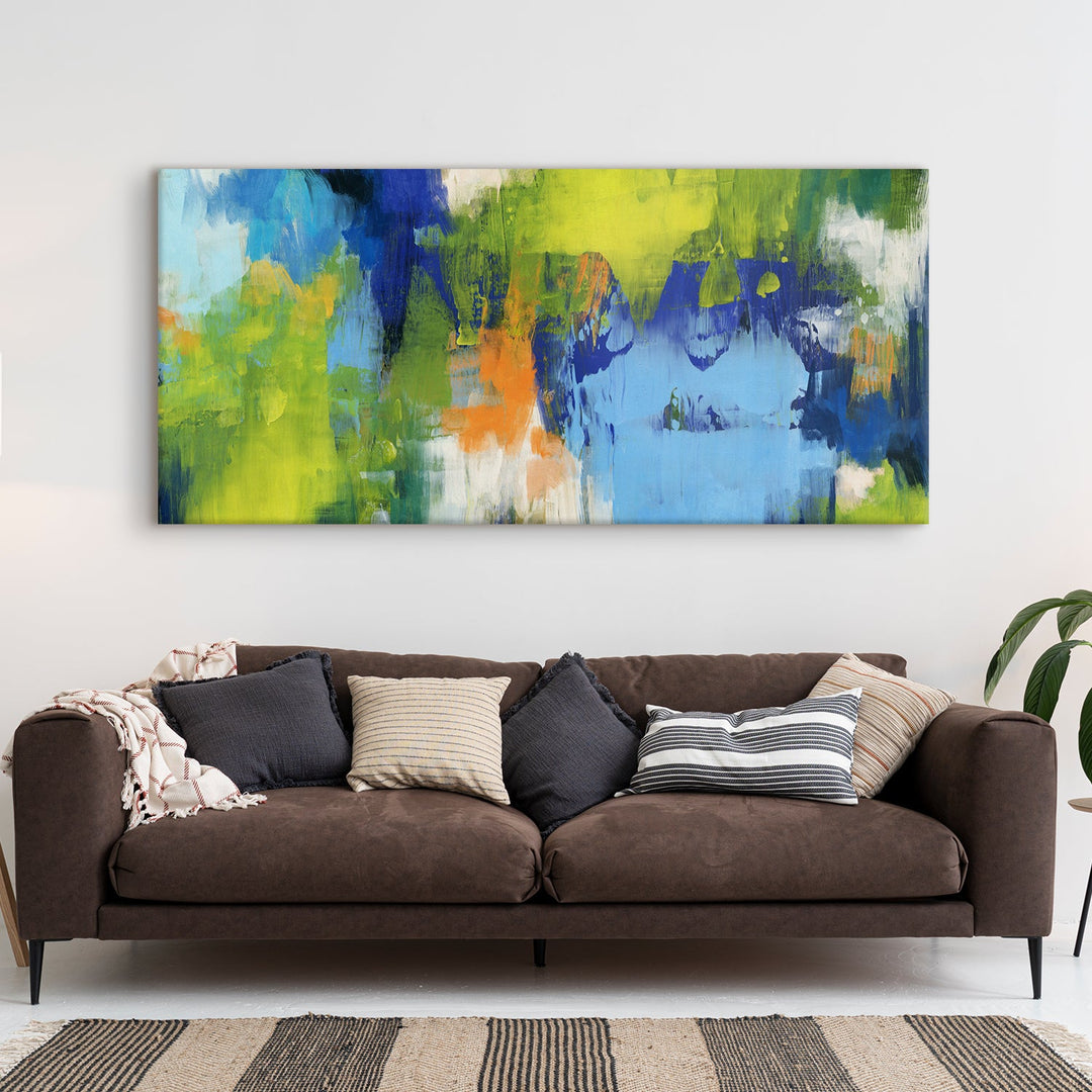 Abstract Modern Art Large Canvas Paintings. Framed Digital Reprints of Famous and Vibrant Artwork (MAWA06)