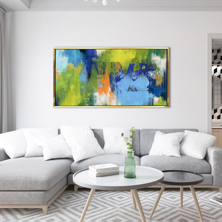 Abstract Modern Art Large Canvas Paintings. Framed Digital Reprints of Famous and Vibrant Artwork (MAWA06)