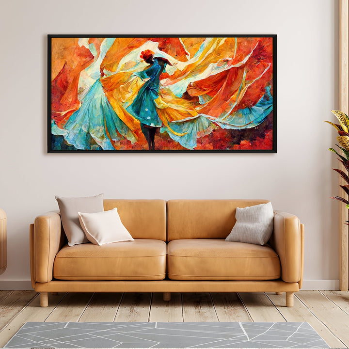 Abstract Modern Art Large Canvas Paintings. Framed Digital Reprints of Famous and Vibrant Artwork (MAWA09)