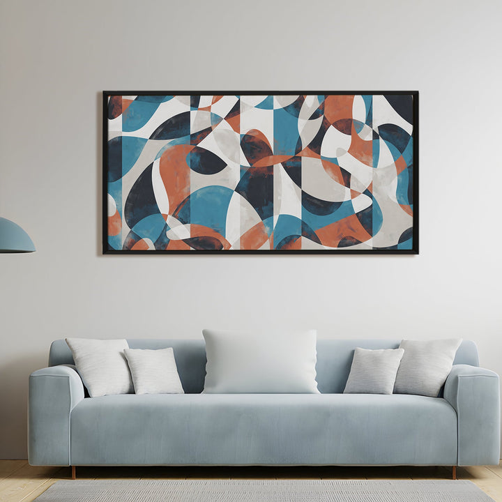 Abstract Modern Art Large Canvas Paintings. Framed Digital Reprints of Famous and Vibrant Artwork (MAWA11)