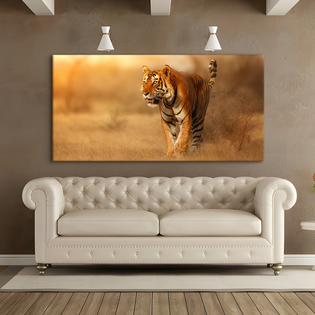 Amazing Wildlife Wall Art. Large Canvas Framed Digital Reprints of Jungle, Wildlife, Animals and Birds. Ready To Hang. Size: 24 Inch x 48 Inch (WBWA28)