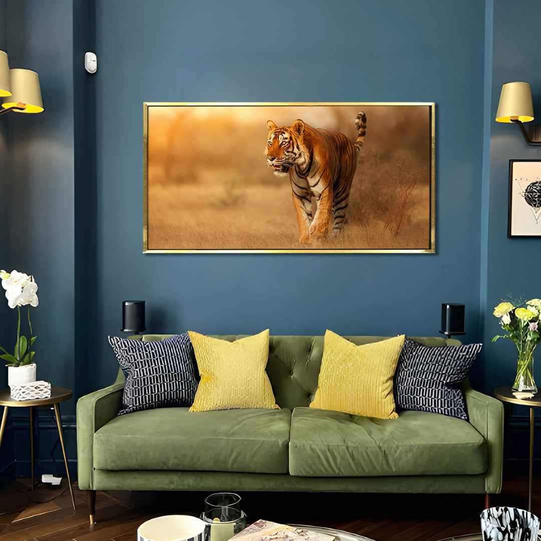 Amazing Wildlife Wall Art. Large Canvas Framed Digital Reprints of Jungle, Wildlife, Animals and Birds. Ready To Hang. Size: 24 Inch x 48 Inch (WBWA28)