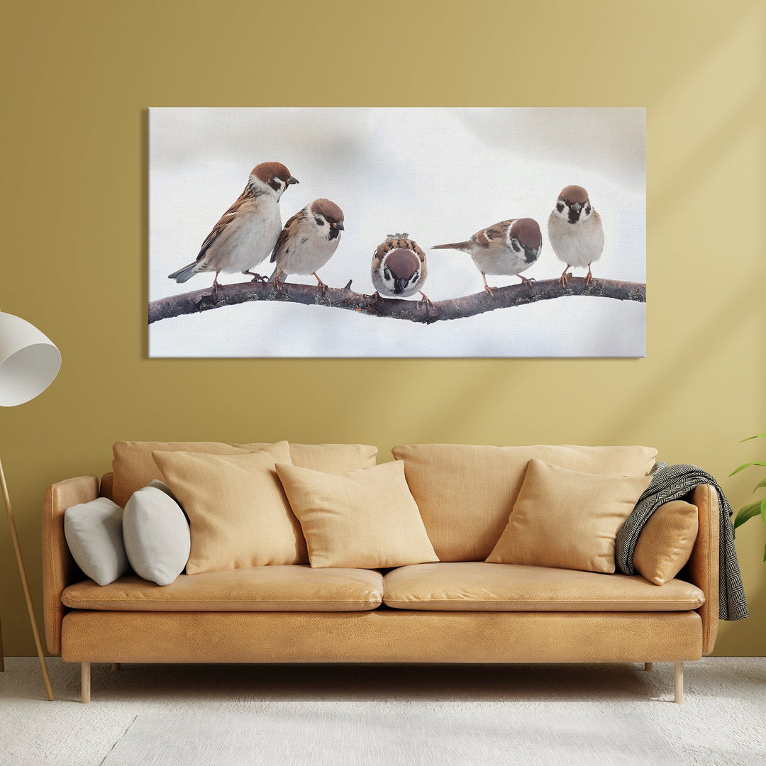 Amazing Wildlife Wall Art. Large Canvas Framed Digital Reprints of Jungle, Wildlife, Animals and Birds. Ready To Hang. Size: 24 Inch x 48 Inch (WBWA29)