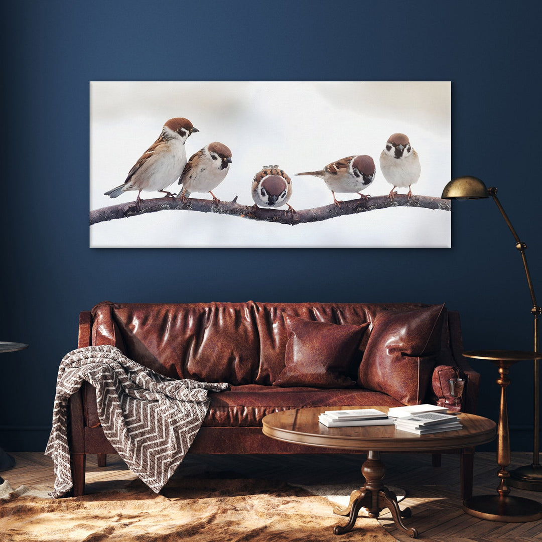 Amazing Wildlife Wall Art. Large Canvas Framed Digital Reprints of Jungle, Wildlife, Animals and Birds. Ready To Hang. Size: 24 Inch x 48 Inch (WBWA29)