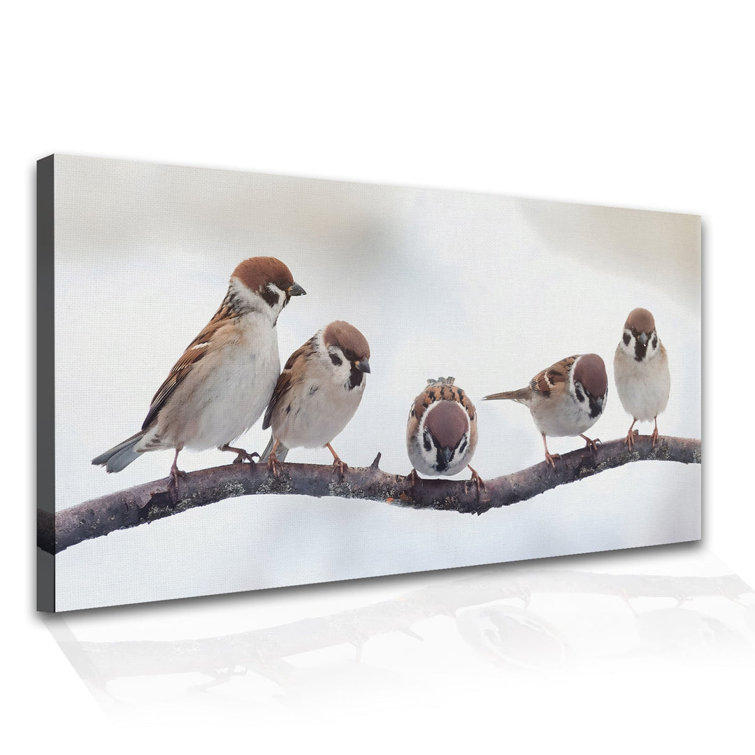 Amazing Wildlife Wall Art. Large Canvas Framed Digital Reprints of Jungle, Wildlife, Animals and Birds. Ready To Hang. Size: 24 Inch x 48 Inch (WBWA29)