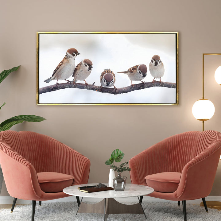 Amazing Wildlife Wall Art. Large Canvas Framed Digital Reprints of Jungle, Wildlife, Animals and Birds. Ready To Hang. Size: 24 Inch x 48 Inch (WBWA29)