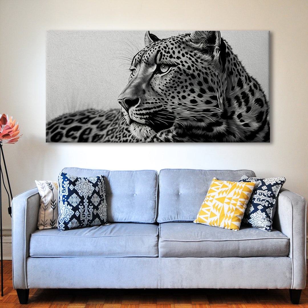 Amazing Wildlife Wall Art. Large Canvas Framed Digital Reprints of Jungle, Wildlife, Animals and Birds. Ready To Hang. Size: 24 Inch x 48 Inch (WBWA45)