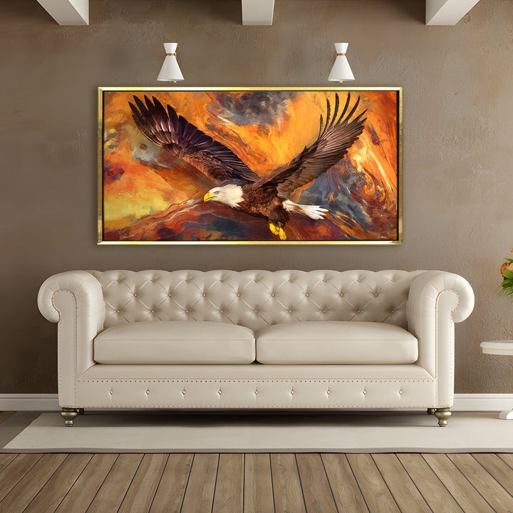 Amazing Wildlife Wall Art. Large Canvas Framed Digital Reprints of Jungle, Wildlife, Animals and Birds. Ready To Hang. Size: 24 Inch x 48 Inch (WBWA46)