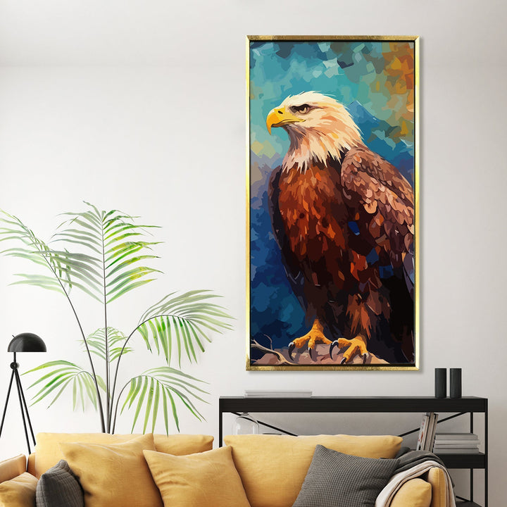 Amazing Wildlife Wall Art. Large Canvas Framed Digital Reprints of Jungle, Wildlife, Animals and Birds. Ready To Hang. Size: 24 Inch x 48 Inch (WBWA52)