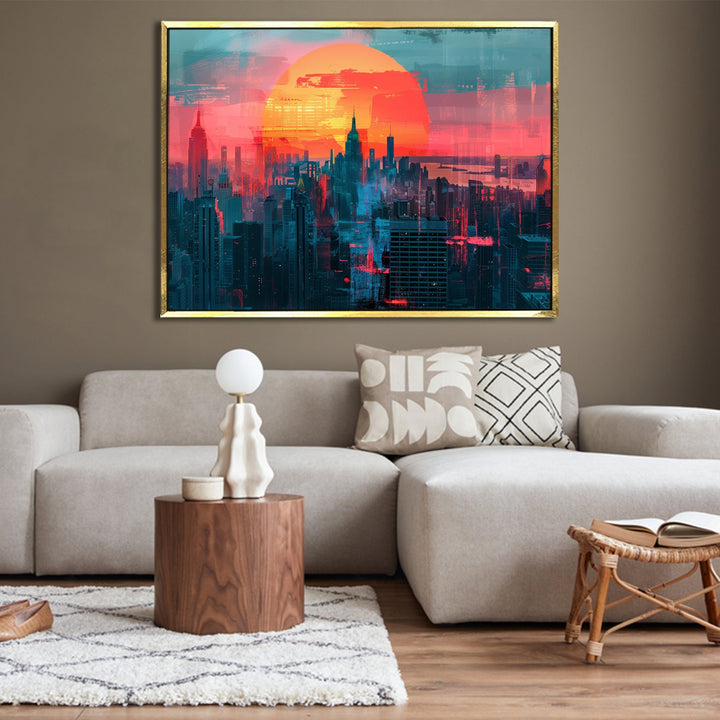 Beautiful Landscapes Painting on Canvas. Large Premium Framed Wall Art for Living Room, Office Spaces. (LDWA22)