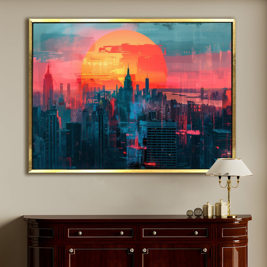 Beautiful Landscapes Painting on Canvas. Large Premium Framed Wall Art for Living Room, Office Spaces. (LDWA22)