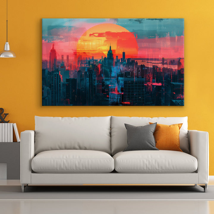 Beautiful Landscapes Painting on Canvas. Large Premium Framed Wall Art for Living Room, Office Spaces. (LDWA22)