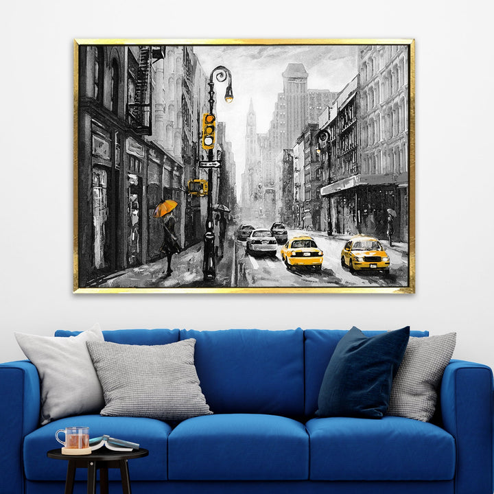 Beautiful Landscapes Painting on Canvas. Large Premium Framed Wall Art for Living Room, Office Spaces. (LDWA23)