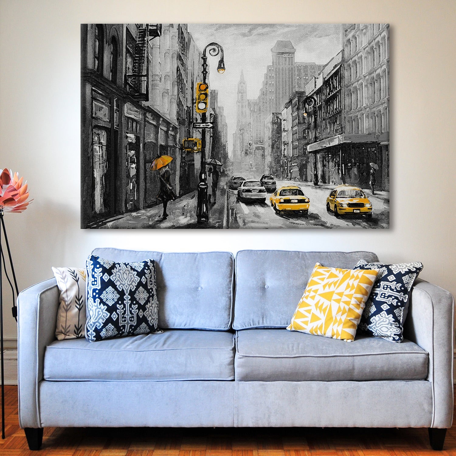 Beautiful Landscapes Painting on Canvas. Large Premium Framed Wall Art for Living Room, Office Spaces. (LDWA23)