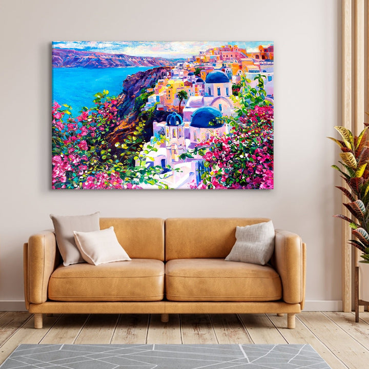 Beautiful Landscapes Painting on Canvas. Large Premium Framed Wall Art for Living Room, Office Spaces. (LDWA24)