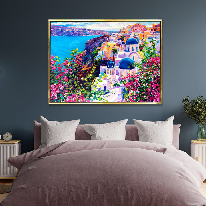 Beautiful Landscapes Painting on Canvas. Large Premium Framed Wall Art for Living Room, Office Spaces. (LDWA24)