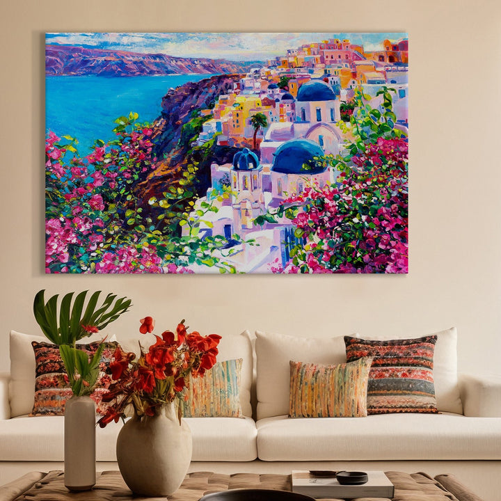 Beautiful Landscapes Painting on Canvas. Large Premium Framed Wall Art for Living Room, Office Spaces. (LDWA24)