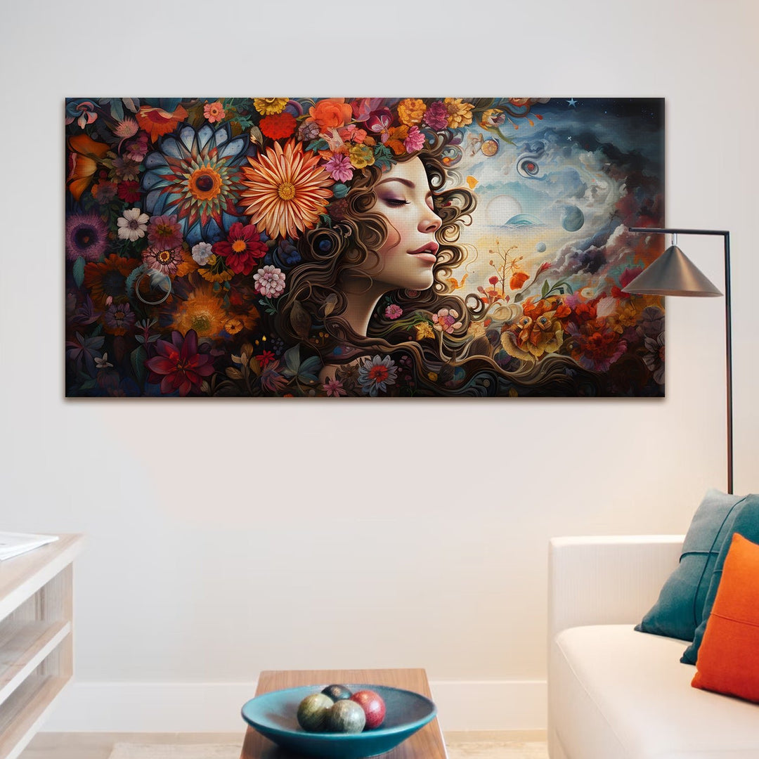 Boho Chic Large Size framed Wall Art Painting For Home and Office Wall Decoration