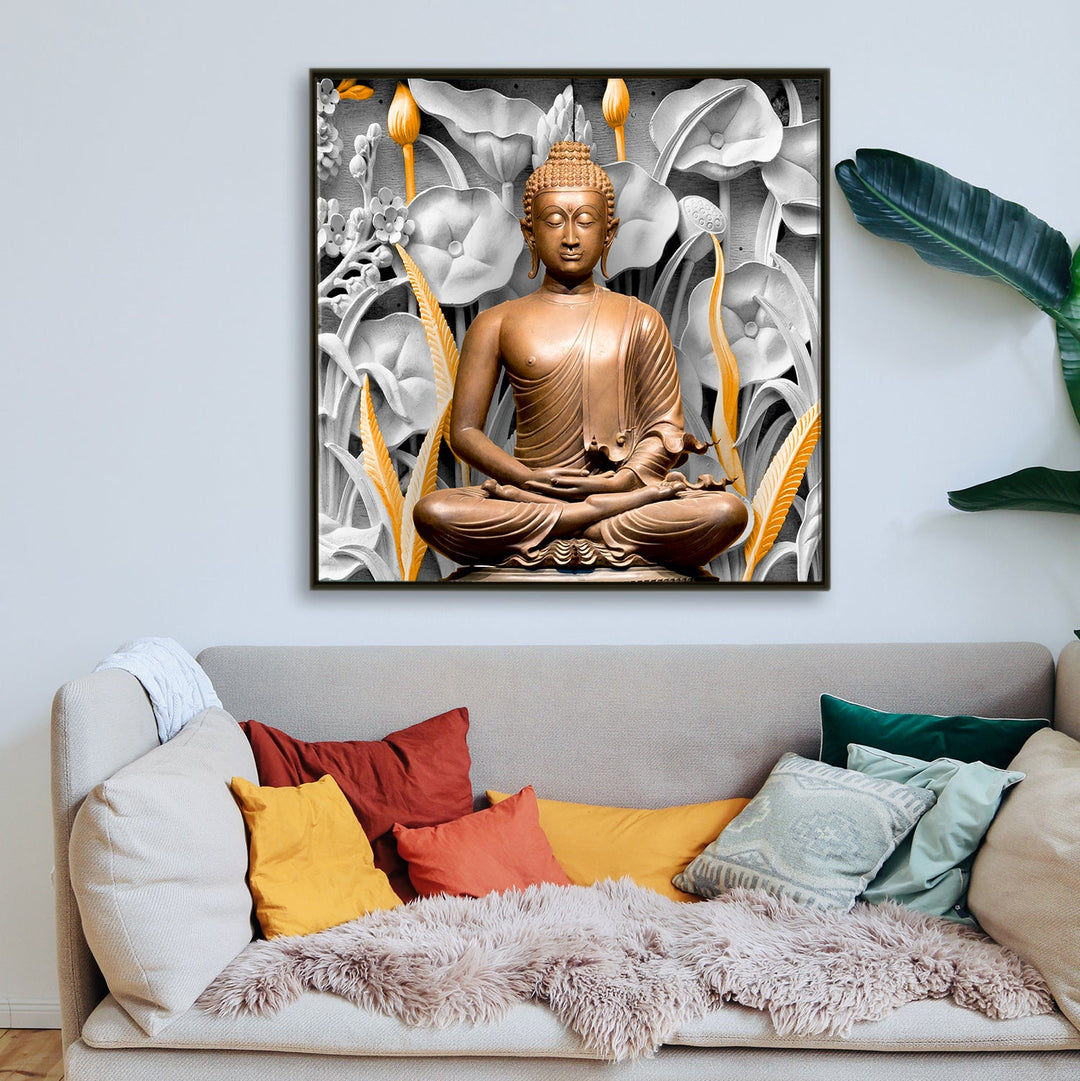 Buddha Vastu Wall Art Canvas Painting For Living Room and Office Wall Decoration