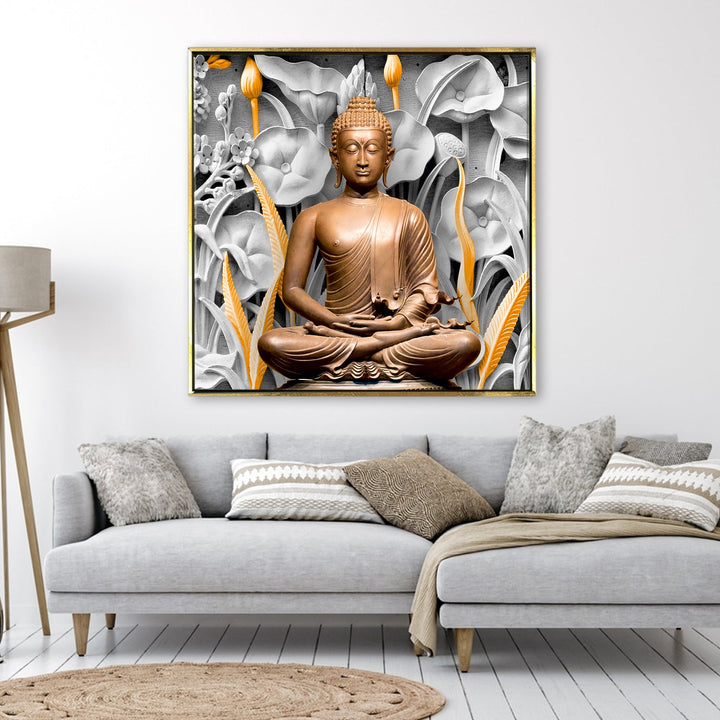 Buddha Vastu Wall Art Canvas Painting For Living Room and Office Wall Decoration