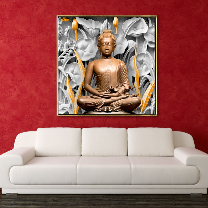 Buddha Vastu Wall Art Canvas Painting For Living Room and Office Wall Decoration