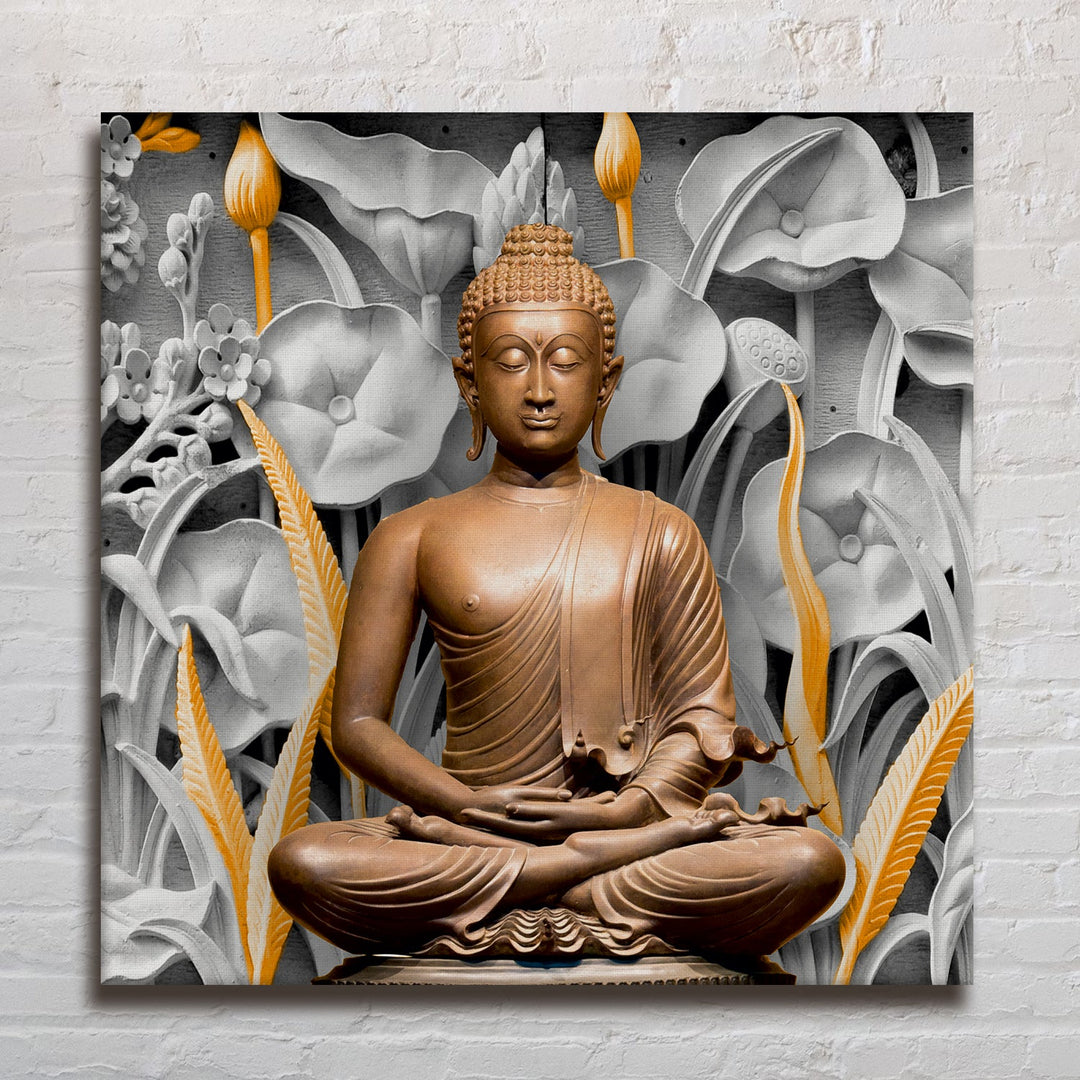 Buddha Vastu Wall Art Canvas Painting For Living Room and Office Wall Decoration