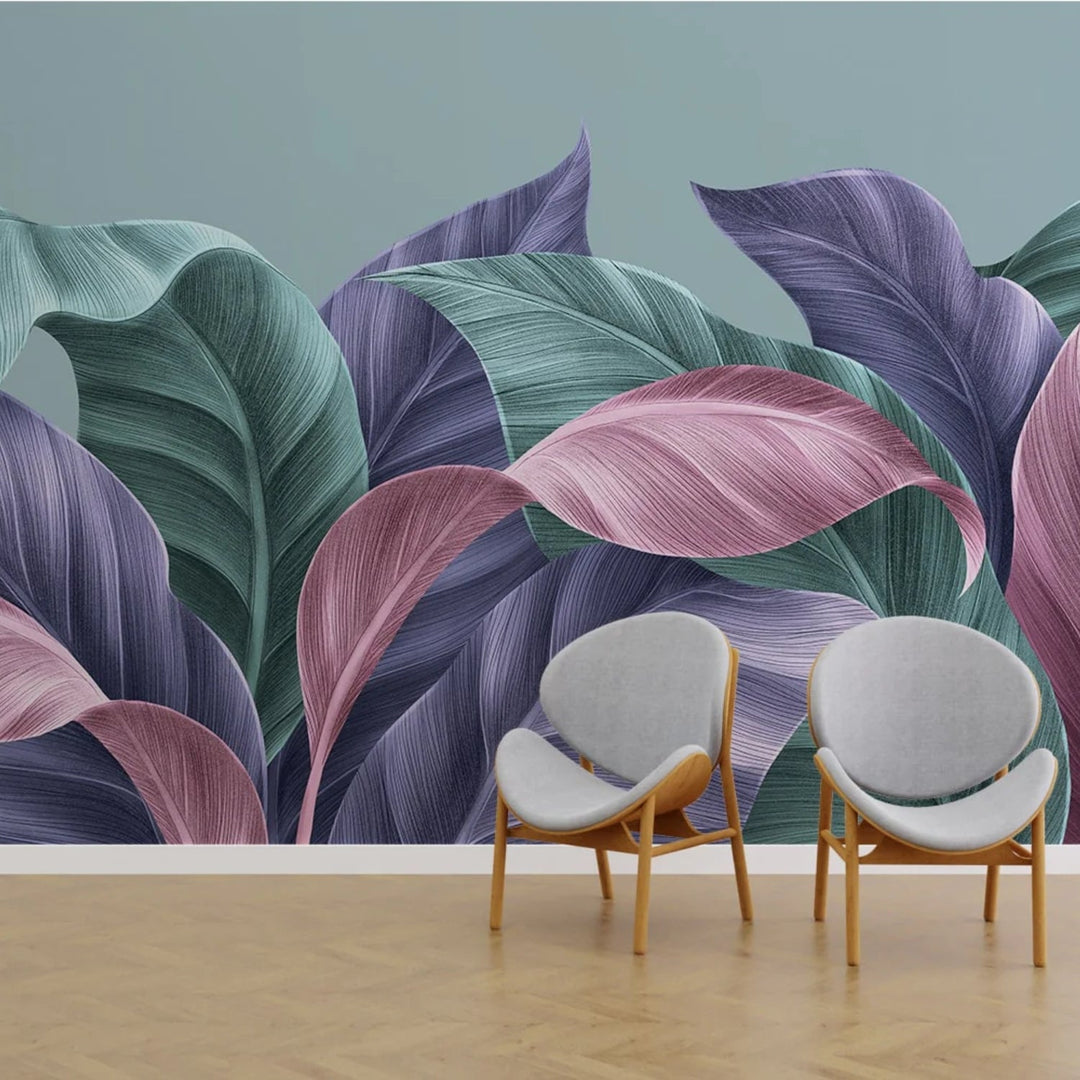 Customised 3D Tropical Wallpaper For Living Room Wall Decoration