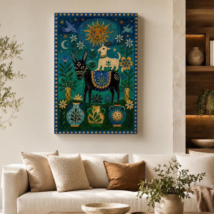 Large Chromatic Passage abstract canvas artwork gallery wrap