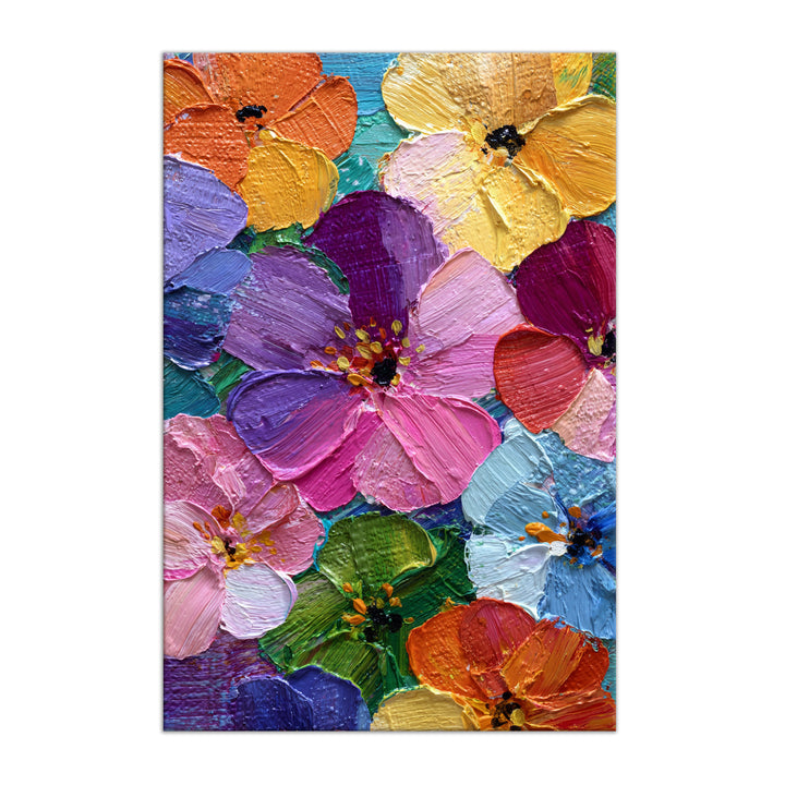 Vibrant Bloom Art Wrapped Canvas HD Print (FLORAL_WA_038)