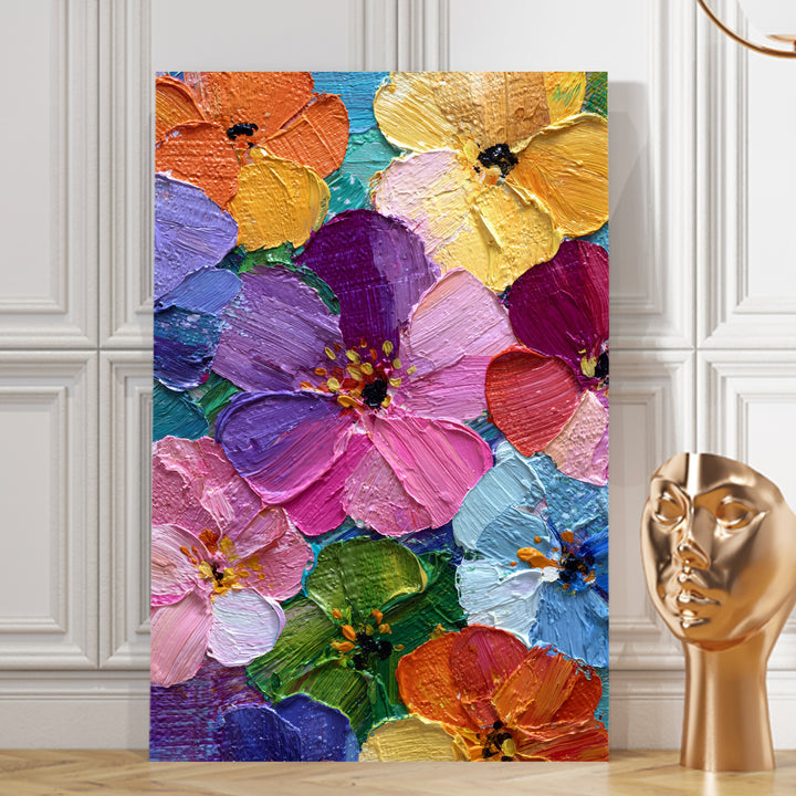 Vibrant Bloom Art Wrapped Canvas HD Print (FLORAL_WA_038)
