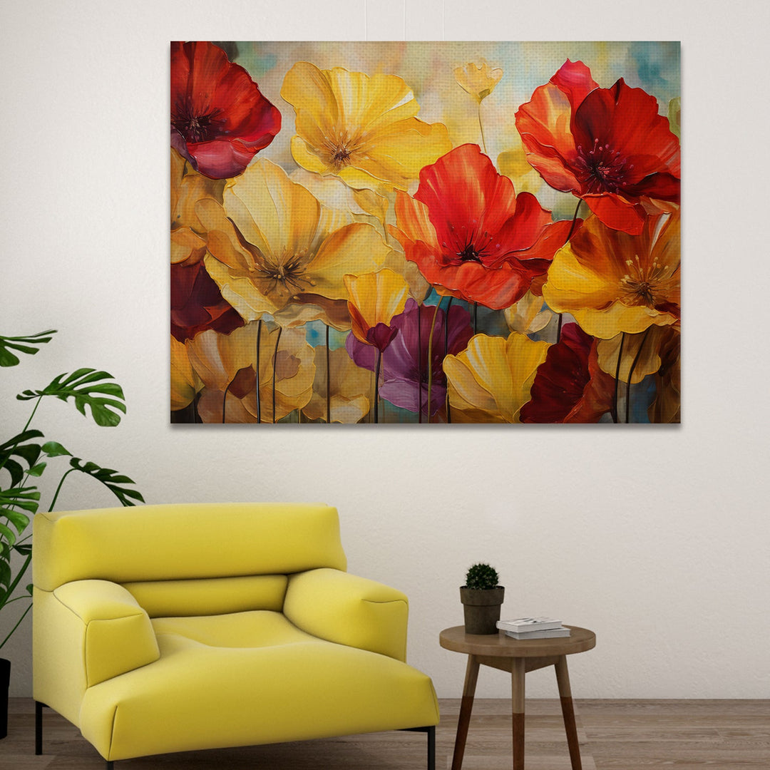 Enchanting Floral Wall Art: A Symphony of Nature's Elegance.