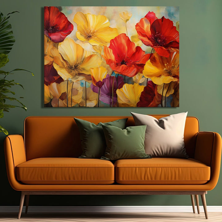 Enchanting Floral Wall Art: A Symphony of Nature's Elegance.