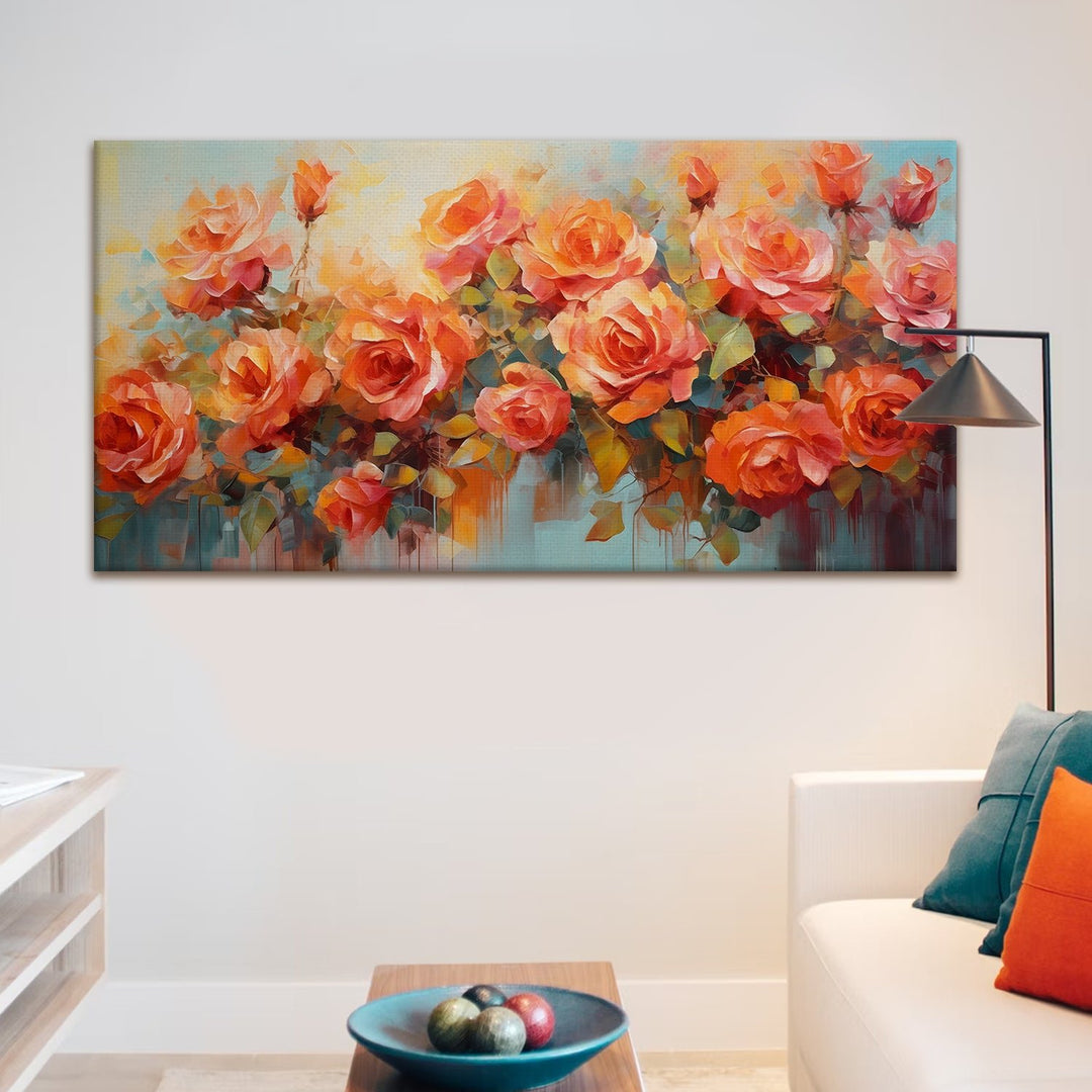 Enchanting Floral Wall Art For Hotels and Cafe Wall Decoration