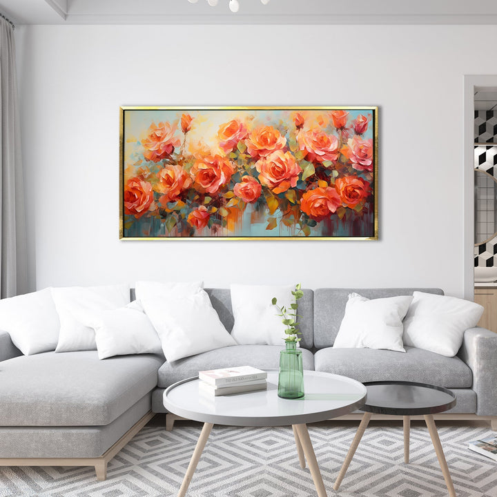 Enchanting Floral Wall Art For Hotels and Cafe Wall Decoration