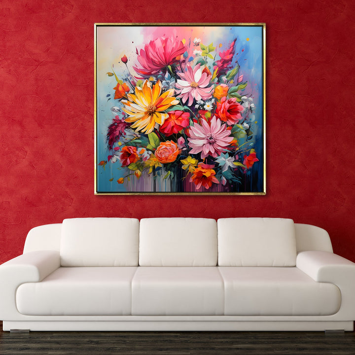 Enchanting Floral Wall Art For Kids Room Wall Decoration